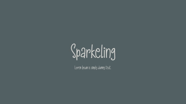 Sparkeling Font