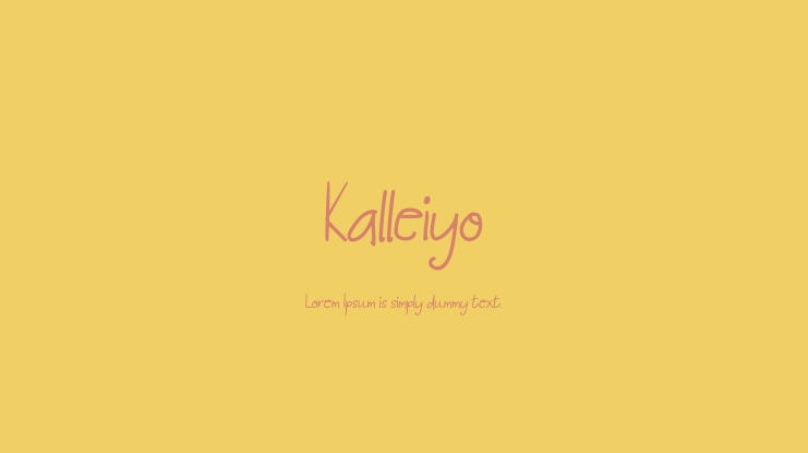 Kalleiyo Font