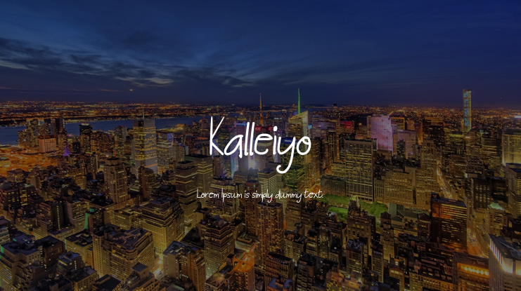 Kalleiyo Font