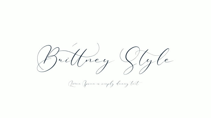 Brittney Style Font Family