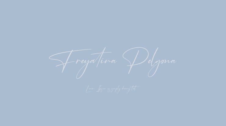 Freyatina Pelgona Font Family