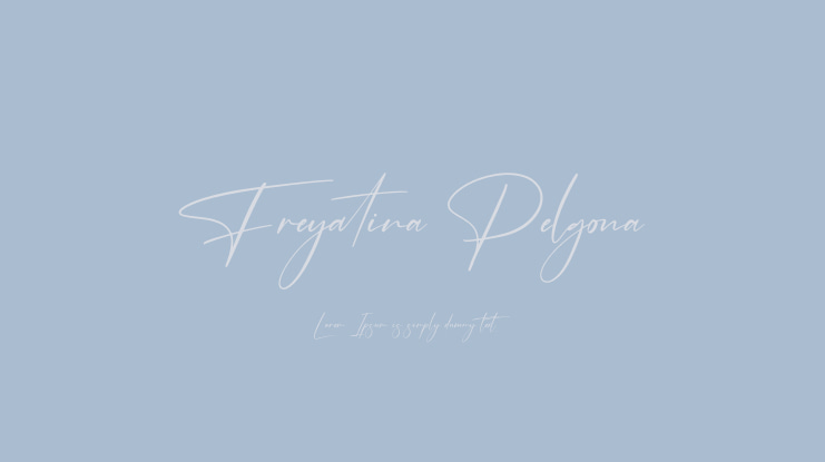 Freyatina Pelgona Font Family