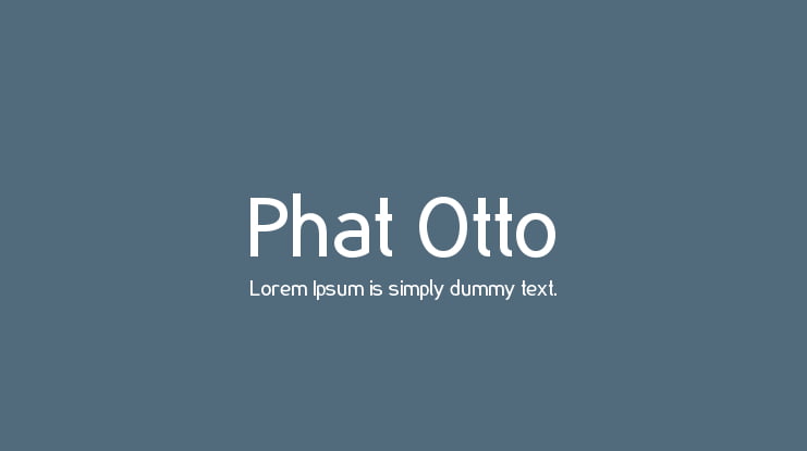 Phat Otto Font