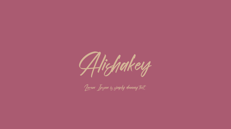 Alishakey Font Family