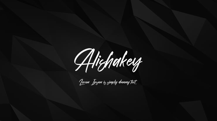 Alishakey Font Family