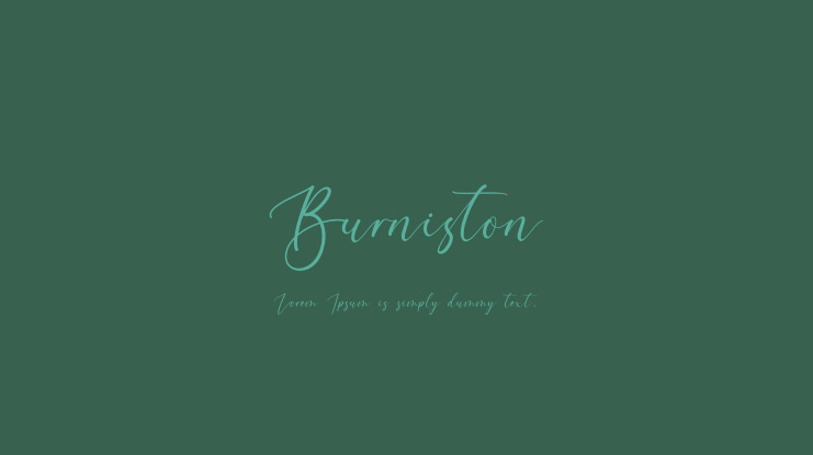 Burniston Font