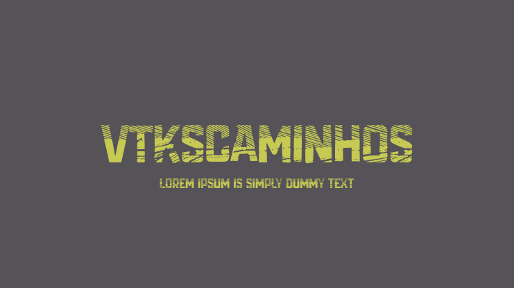 VtksCaminhos Font