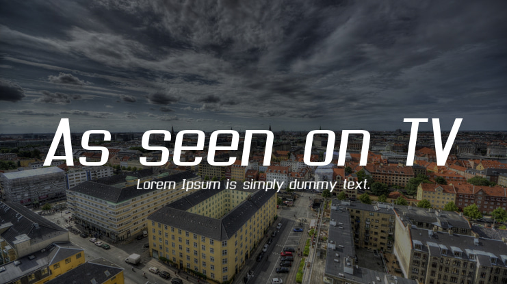 As seen on TV Font Family
