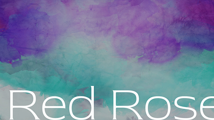Red Rose Light Font Family