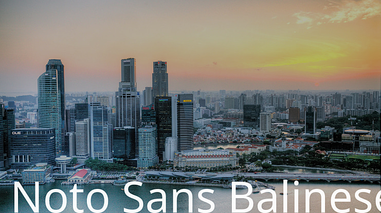 Noto Sans Balinese Font Family