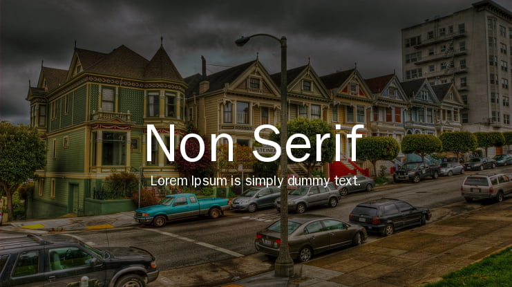 Non Serif Font