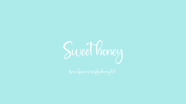 Sweet honey Font
