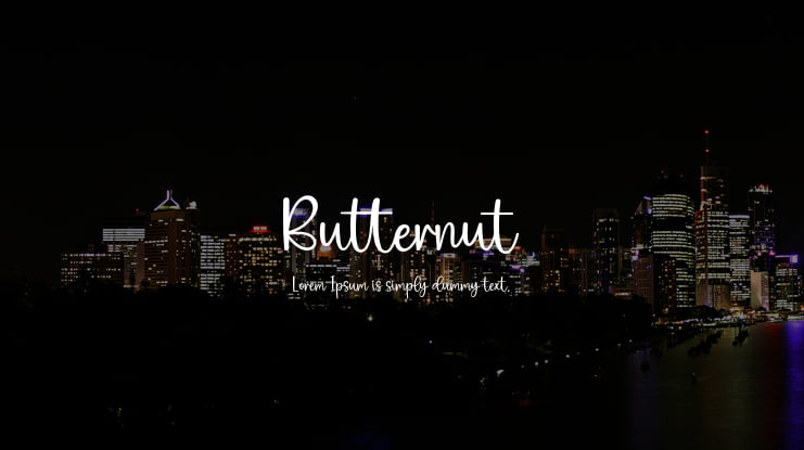Butternut Font
