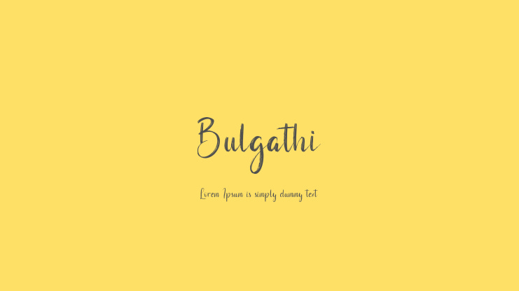 Bulgathi Font