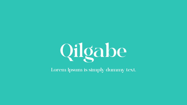 Qilgabe Font