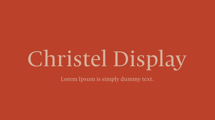 Christel Display Font