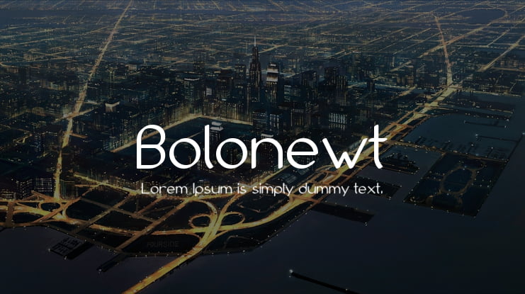 Bolonewt Font