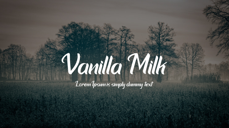 Vanilla Milk Font