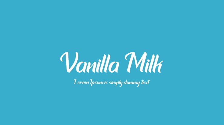 Vanilla Milk Font