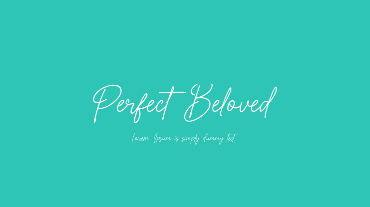 Perfect Beloved Font