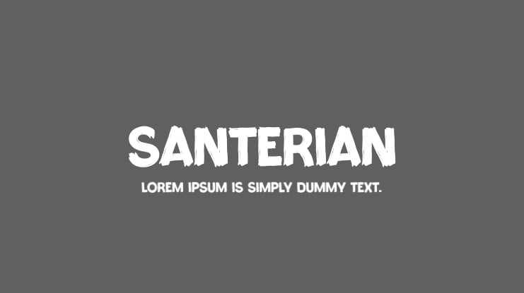 Santerian Font