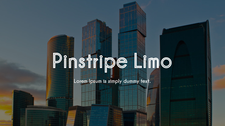 Pinstripe Limo Font