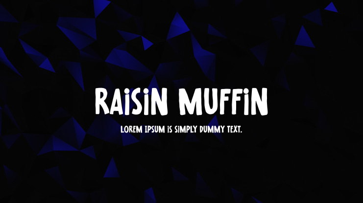 Raisin Muffin Font