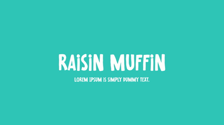 Raisin Muffin Font