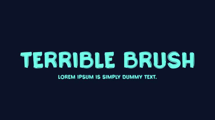 Terrible Brush Font