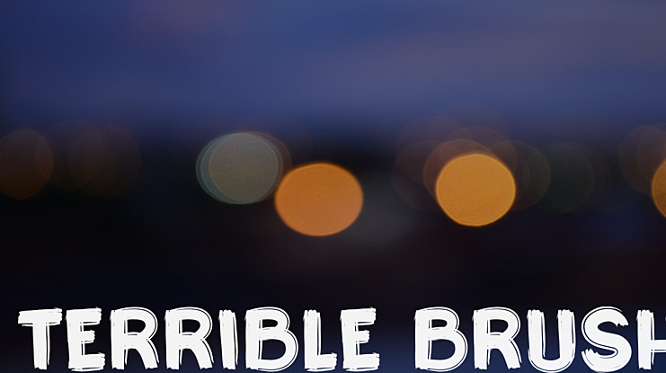 Terrible Brush Font
