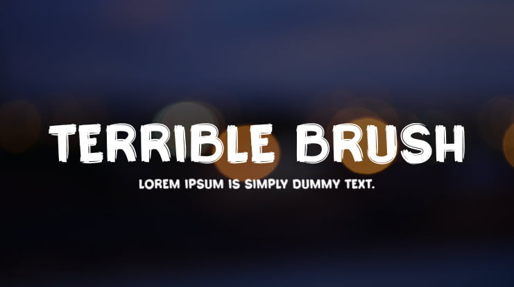 Terrible Brush Font