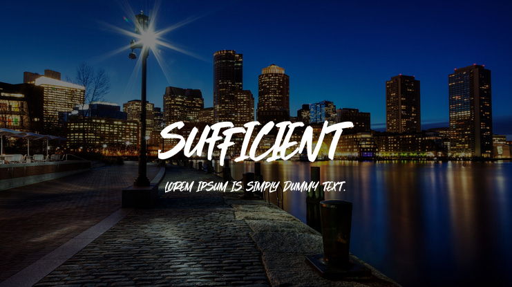 Sufficient Font