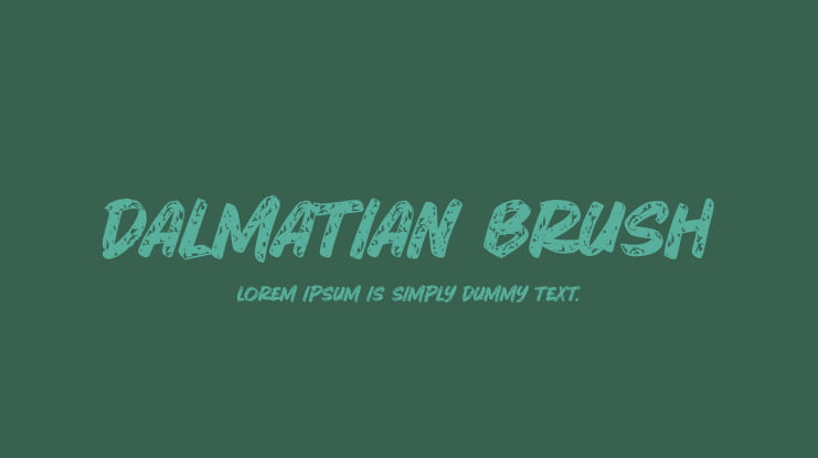 Dalmatian Brush Font