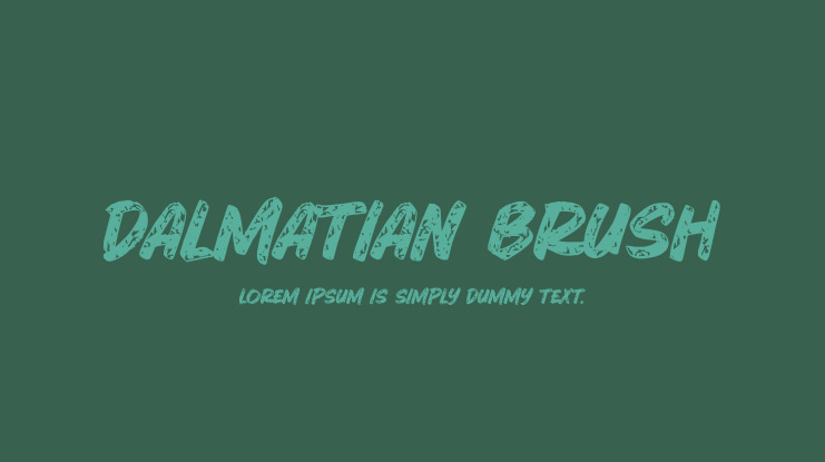 Dalmatian Brush Font