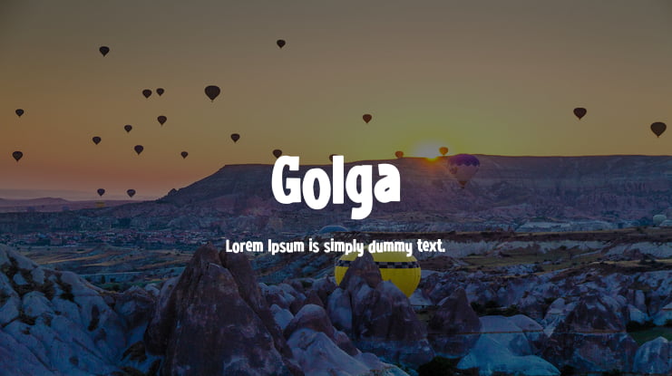Golga Font