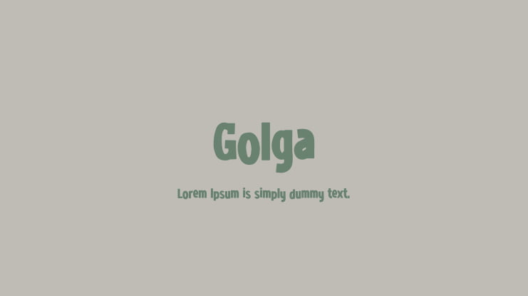 Golga Font