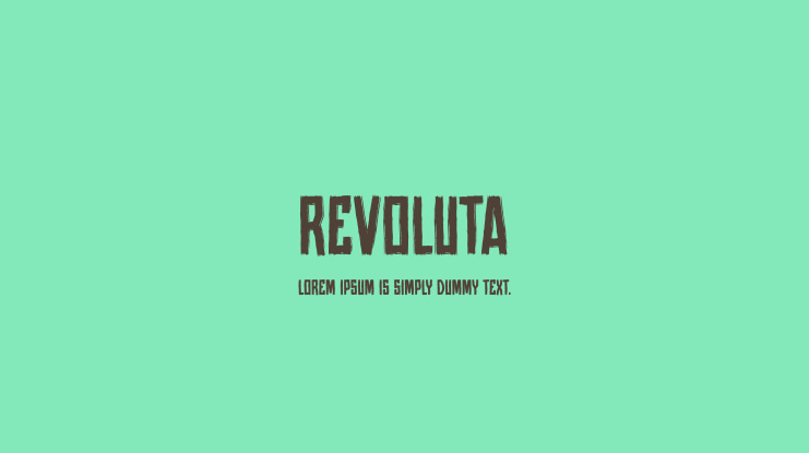Revoluta Font