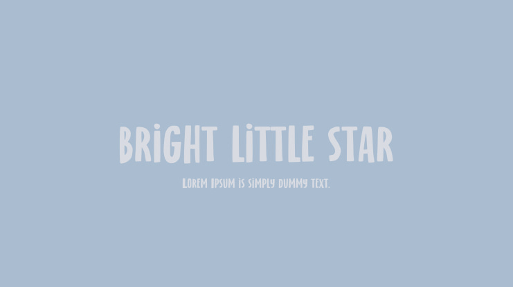 bright little star Font