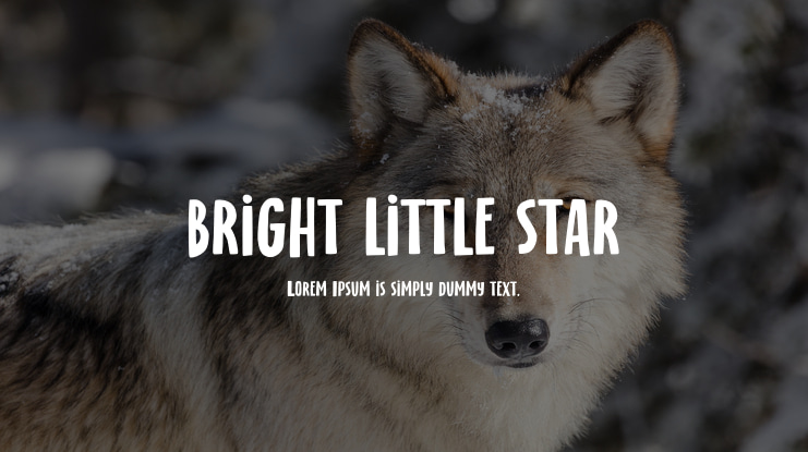 bright little star Font