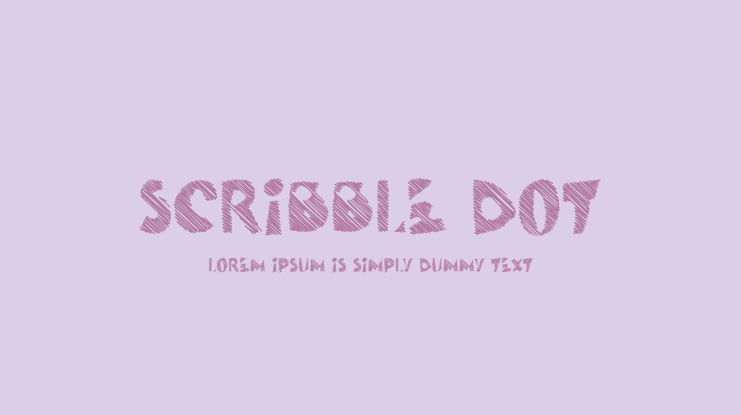 SCRIBBLE DOT Font