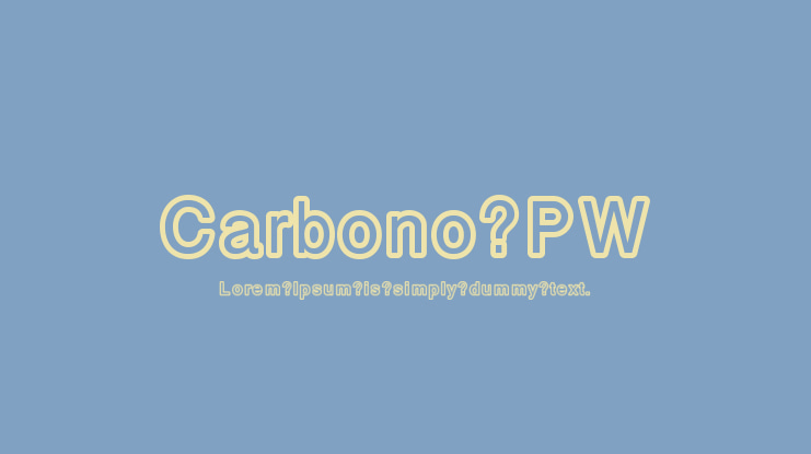 Carbono PW Font