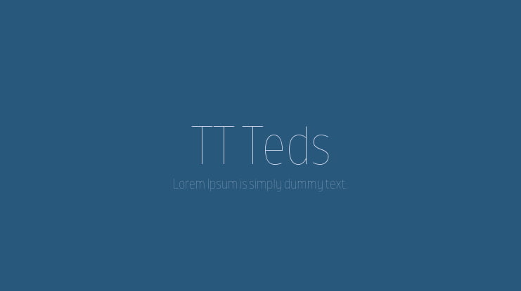 TT Teds Font Family