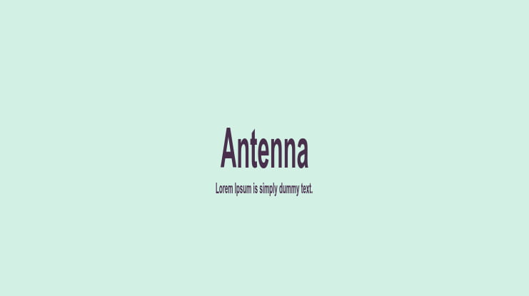 Antenna Font