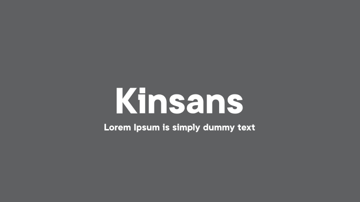 Kinsans Font