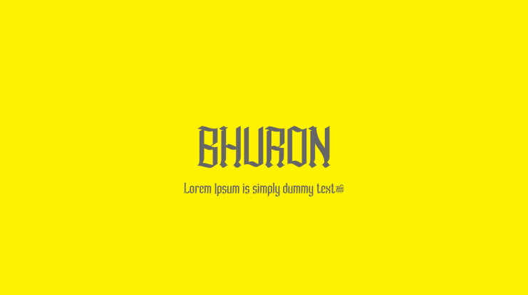 BHURON Font