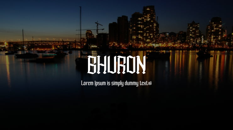 BHURON Font