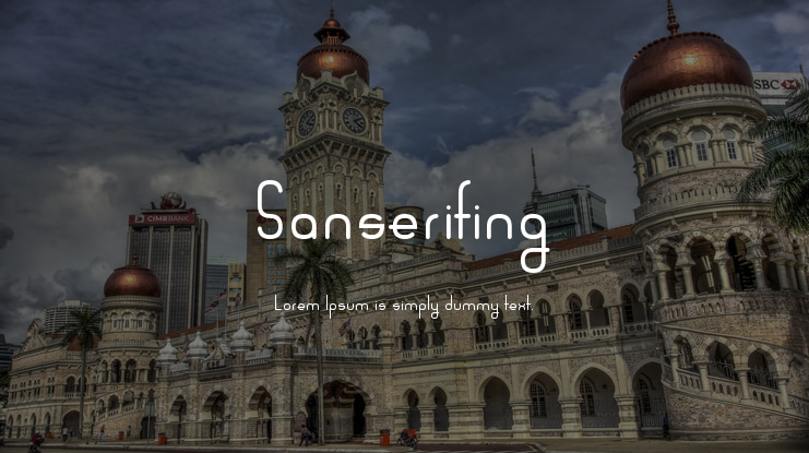 Sanserifing Font
