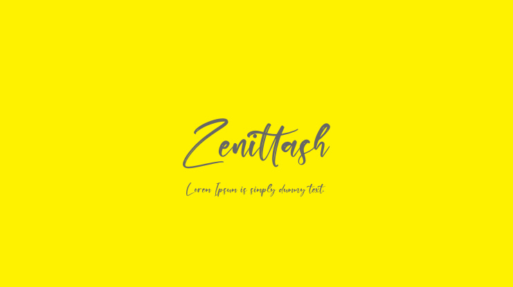 Zenittash Font