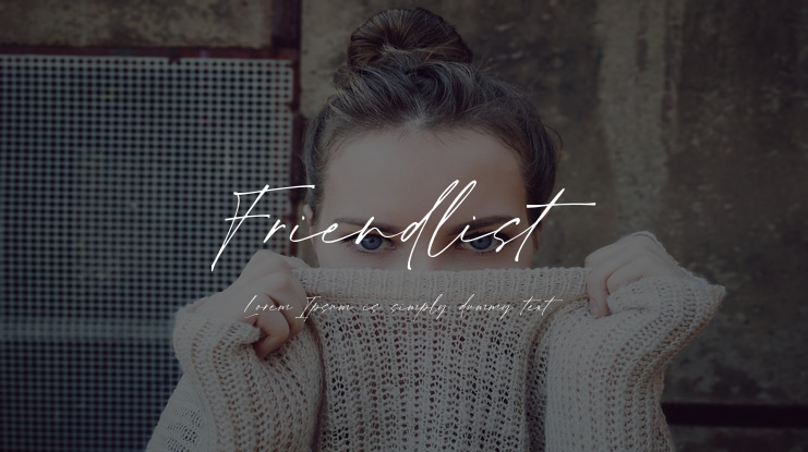 Friendlist Font