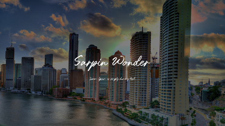Sarpin Wonder Font